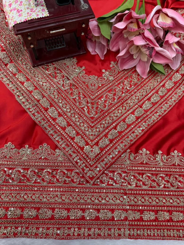 Designer Saree with Dupatta