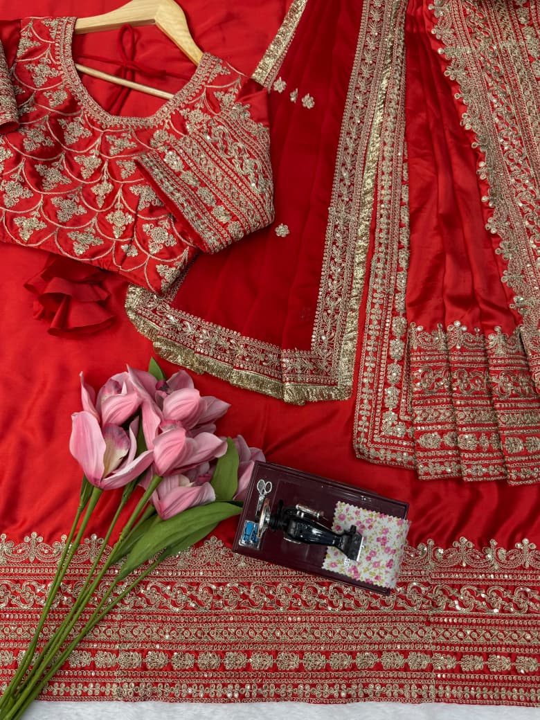 Designer Saree with Dupatta