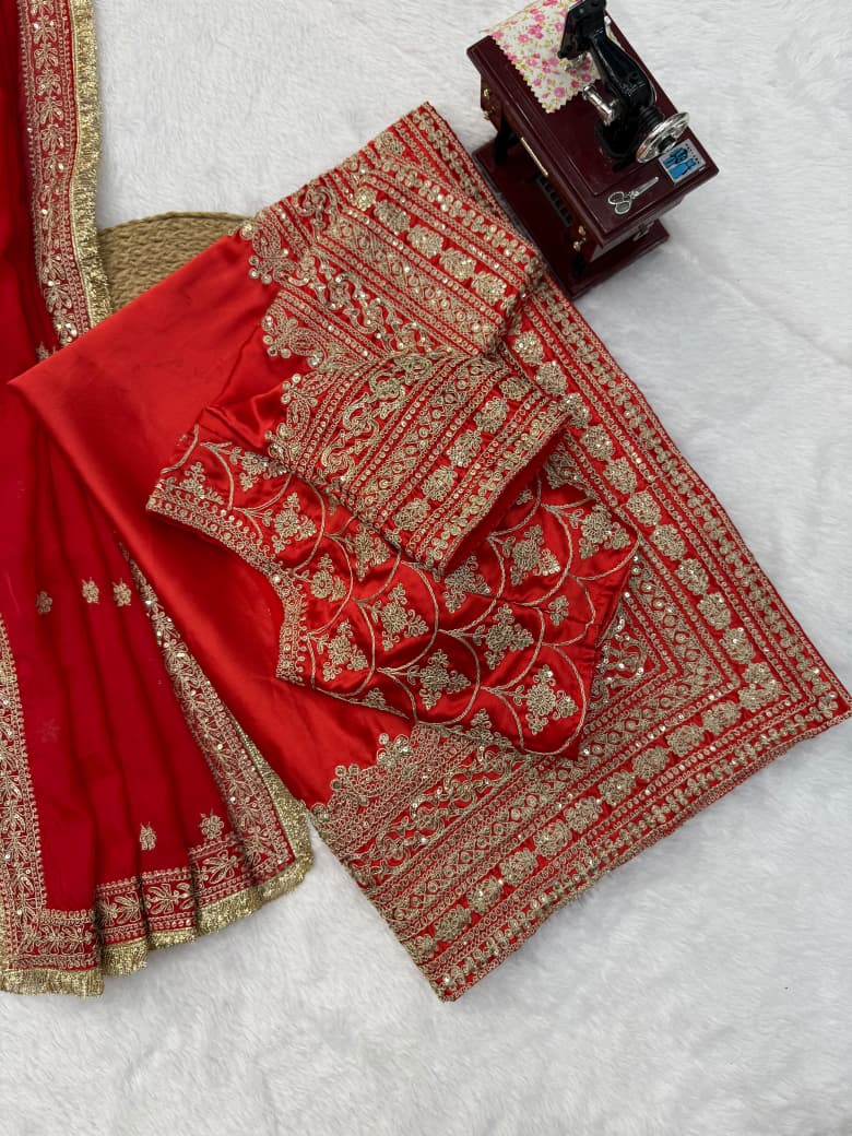 Designer Saree with Dupatta