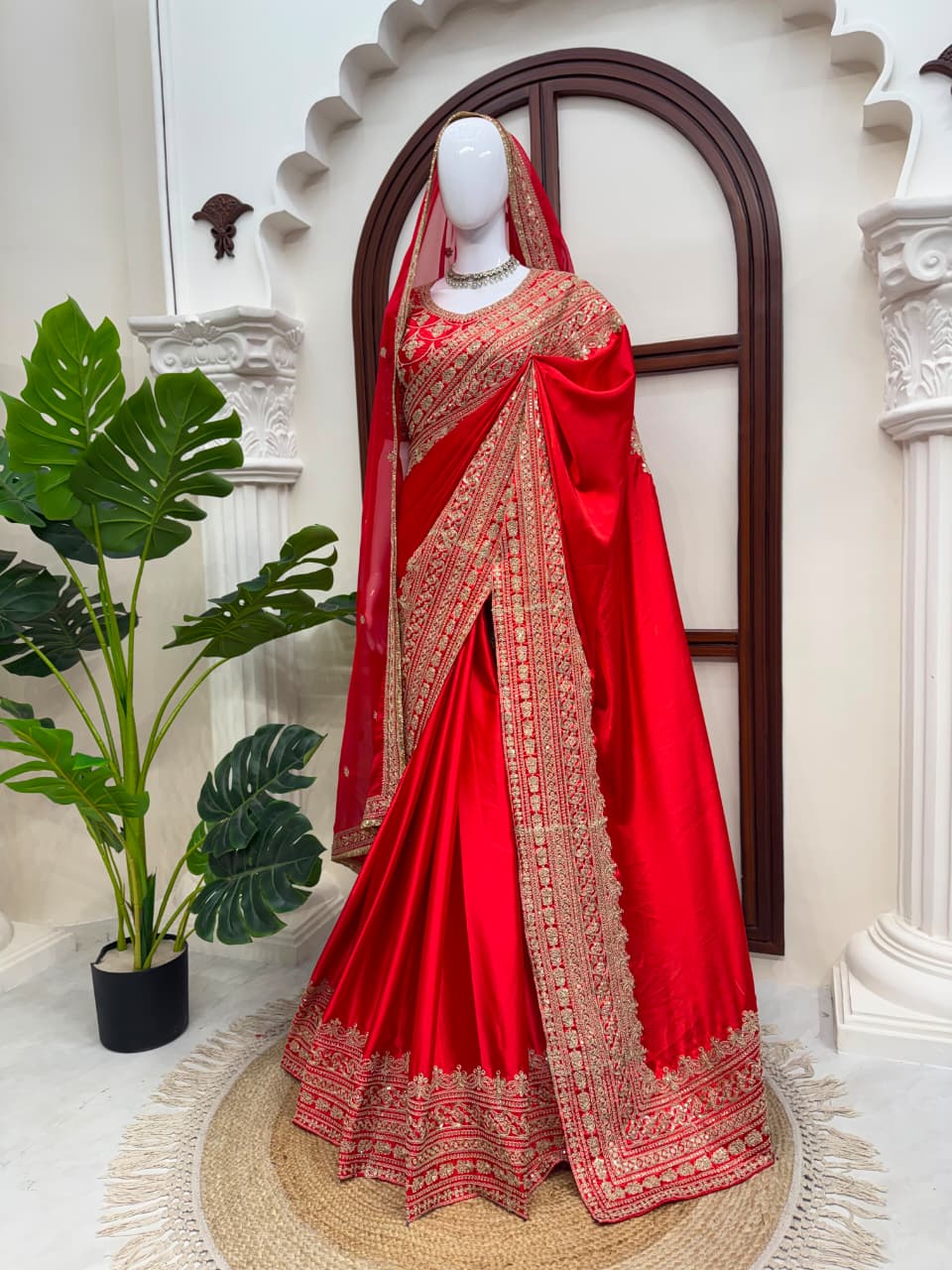 Designer Saree with Dupatta