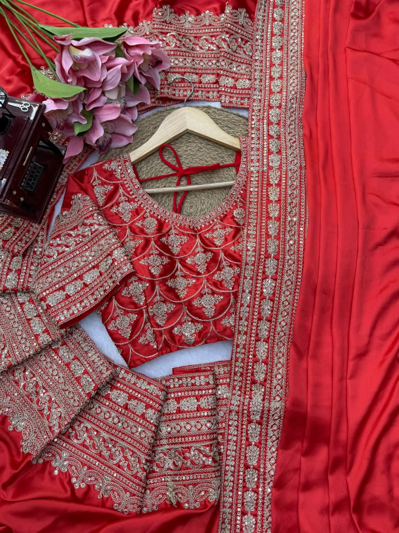 Designer Saree with Dupatta