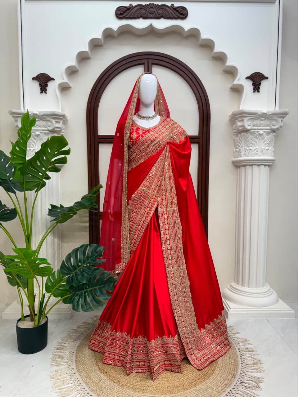 Designer Saree with Dupatta