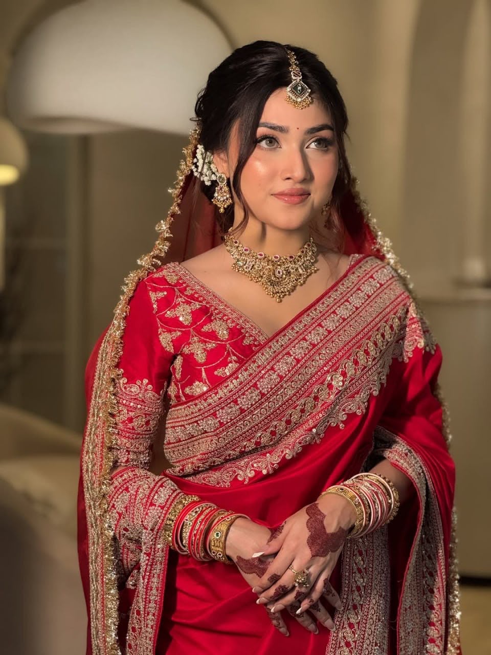 Designer Saree with Dupatta
