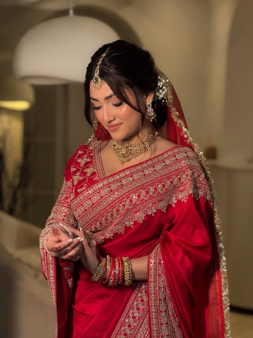 Designer Saree with Dupatta