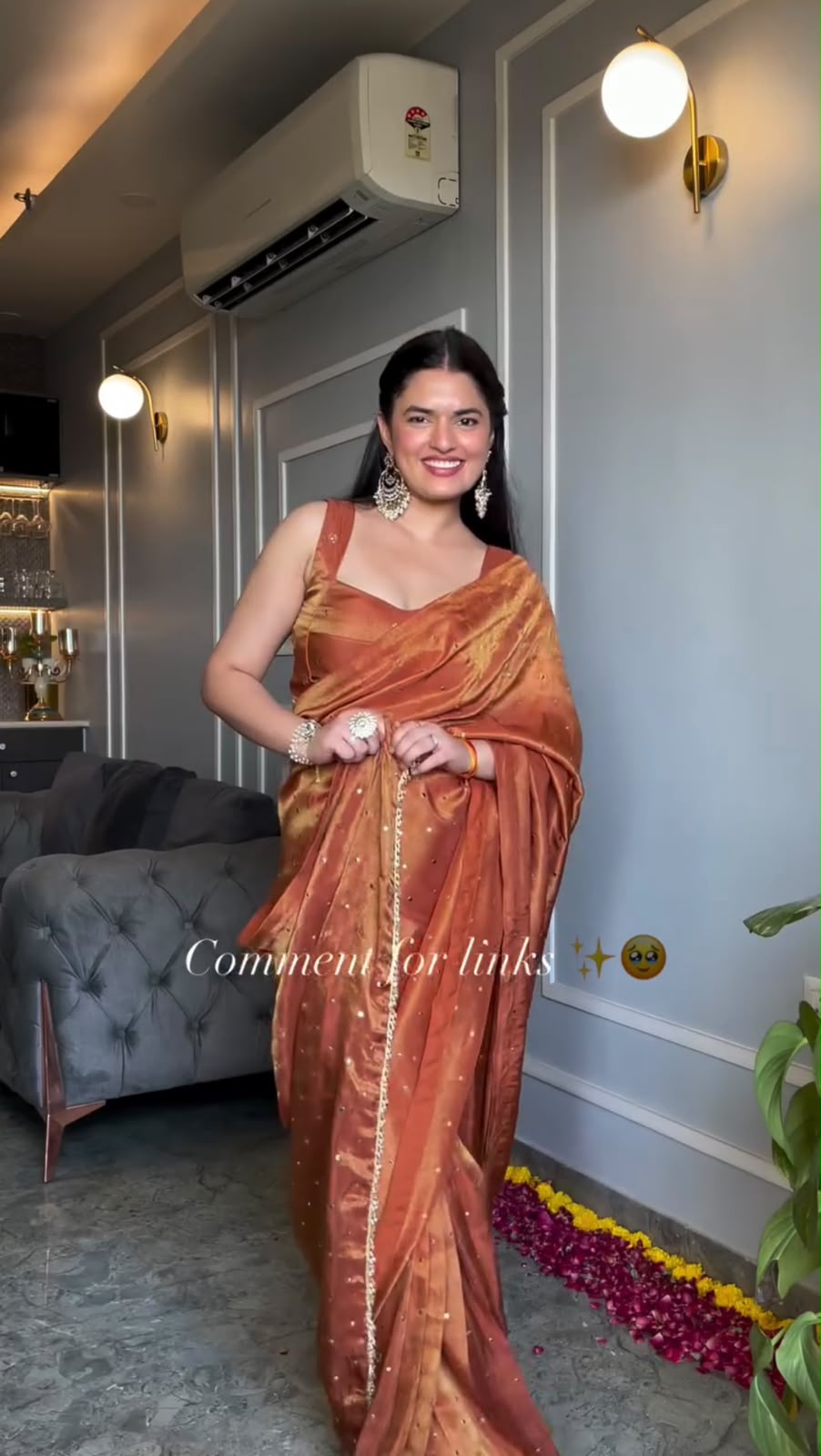 Designer Chimar Tissue Silk Saree