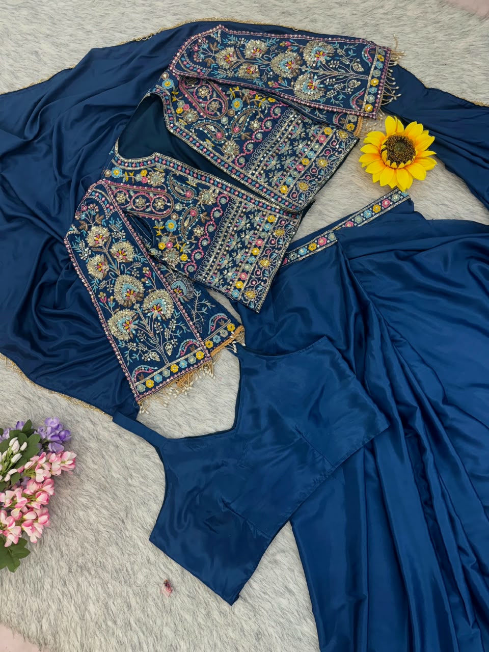 Ready to Wear Crepe Silk Saree