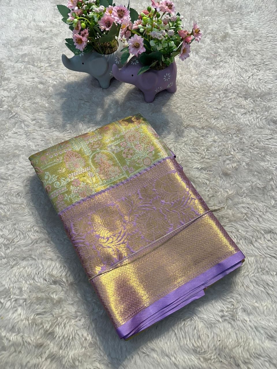 Kanchipuram-inspired Silk Saree