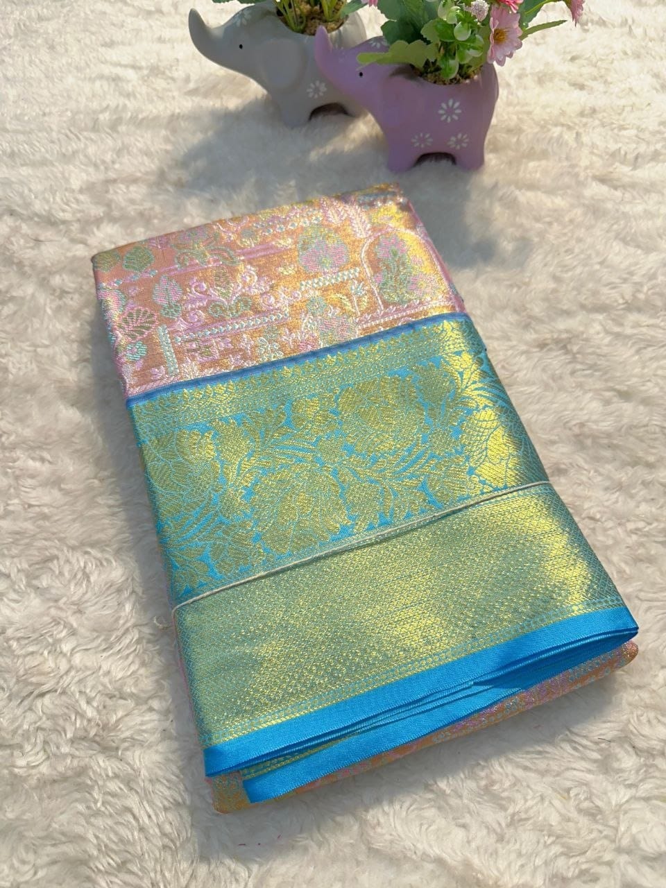 Kanchipuram-inspired Silk Saree