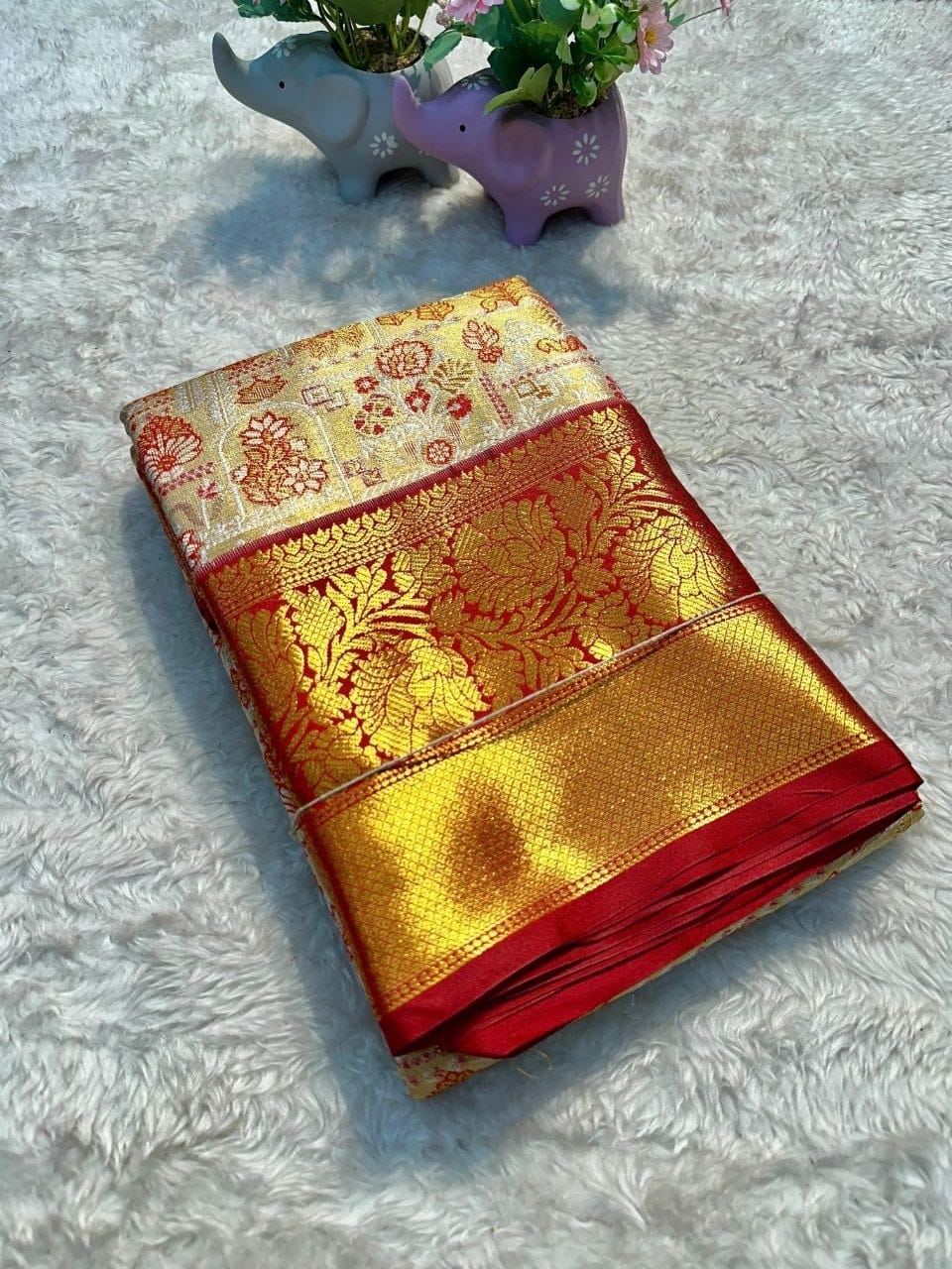 Kanchipuram-inspired Silk Saree