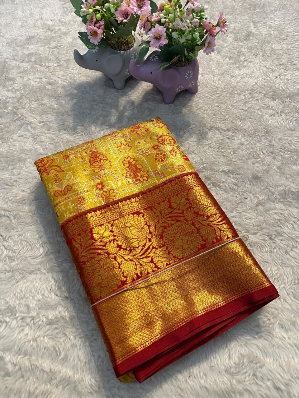 Kanchipuram-inspired Silk Saree