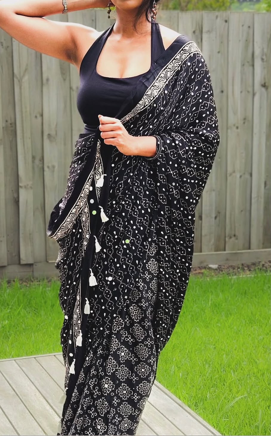 Gajji Silk Heavy Mirror Work Saree