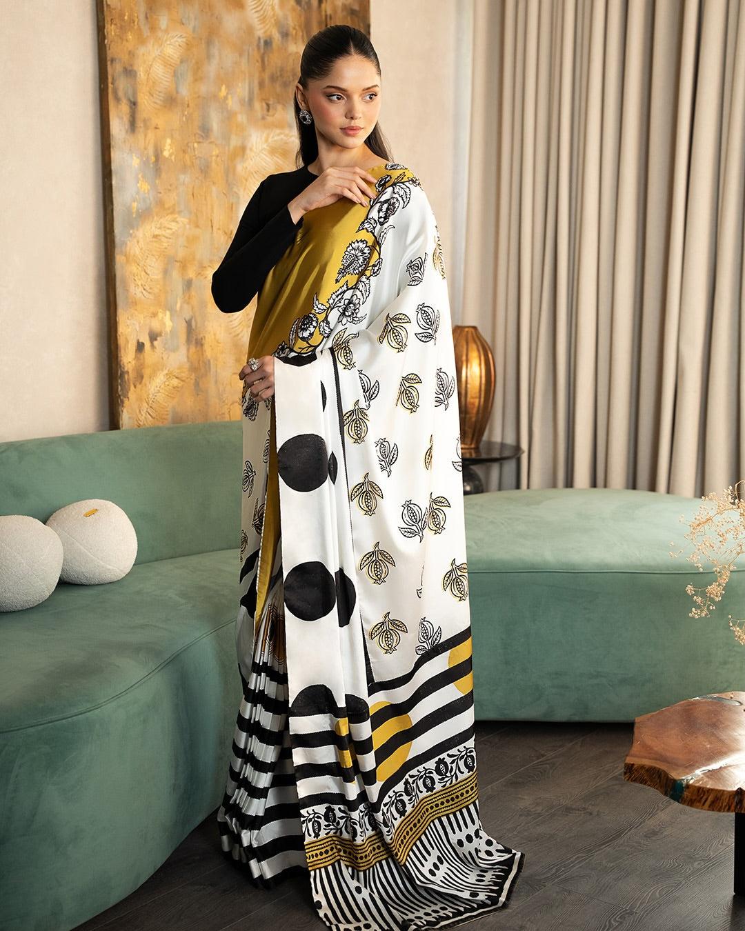 Premium Original Model Silk Digital Print Saree