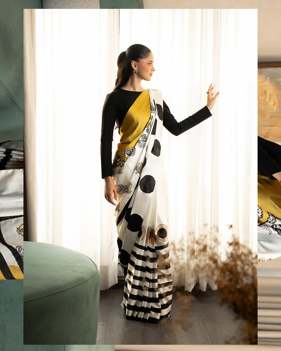 Premium Original Model Silk Digital Print Saree
