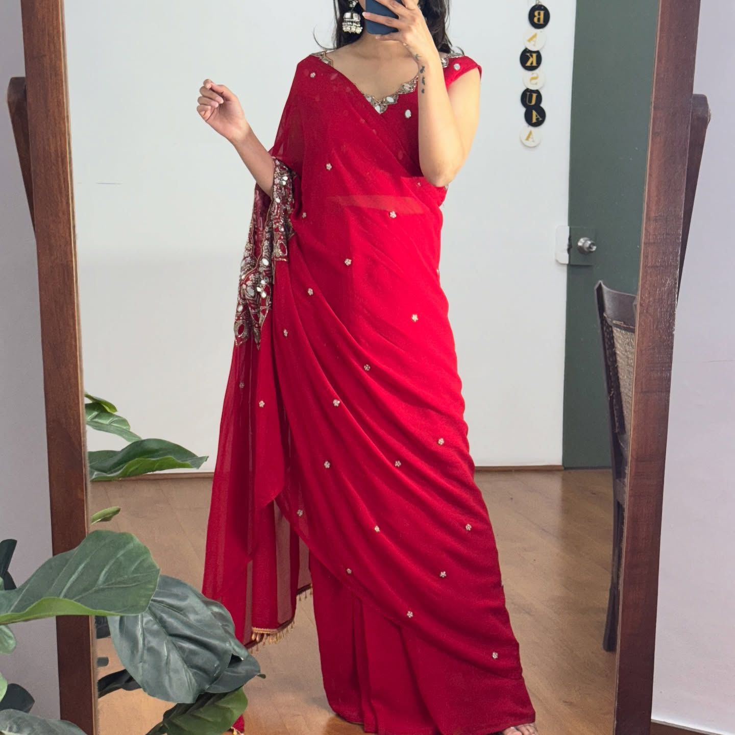 EXCLUSIVE HANDWORKED DRAPE SAREE – 2 STYLES