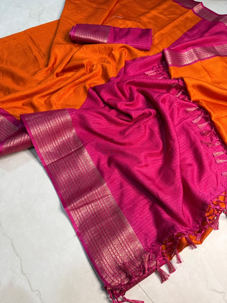 Premium Super Dola Recco Jari Saree