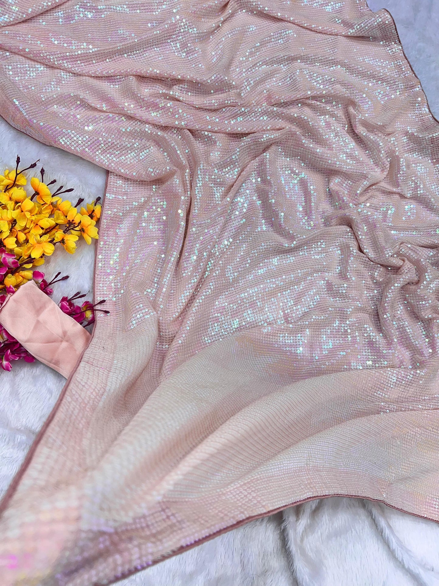 Bollywood Sparkling celebrity sequence saree